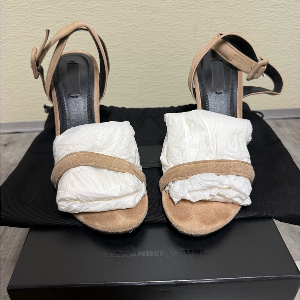 Alexander Wang Beige Strappy Heels